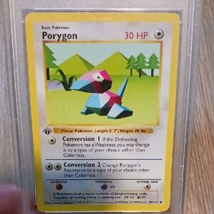 Pokemon 1st Edition Porygon